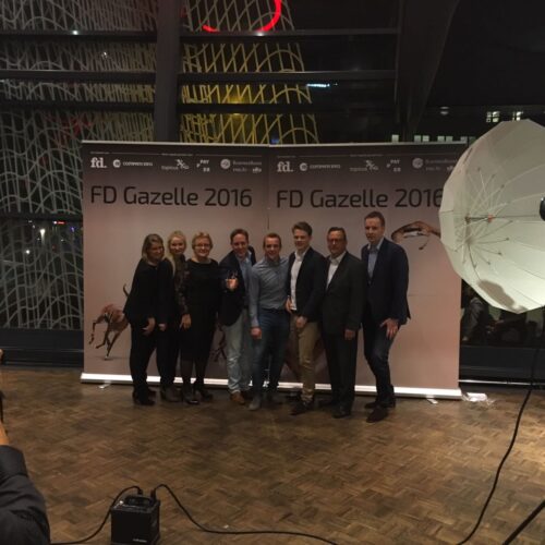 Team Nijhuis bij uitreiking van FD Gazelle