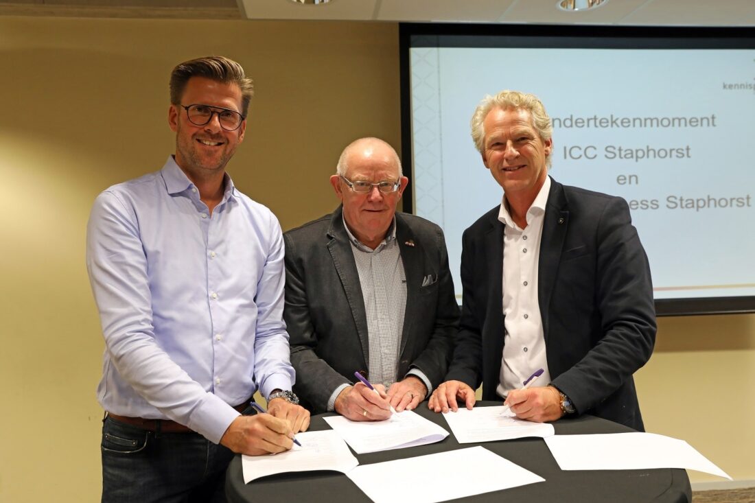ICC Staphorst en Stichting Sport & Business Staphorst bekrachtigen samenwerken met Kennispoort Regio Zwolle