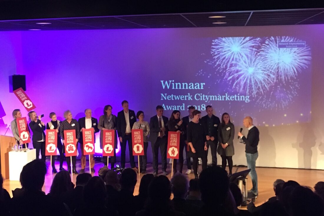 Hanzesteden Marketing wint unaniem Netwerk Citymarketing Award 2018