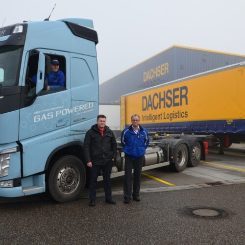 DACHSER test vrachtwagens op aardgas