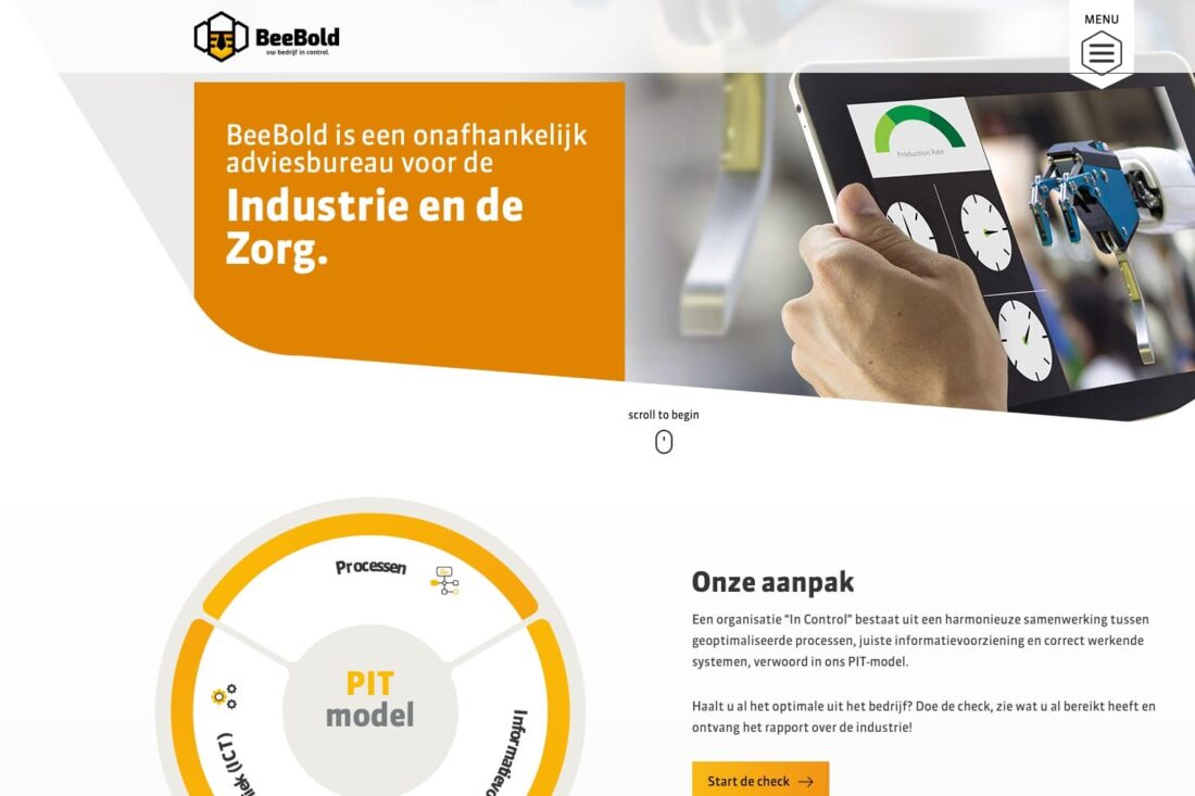 Vernieuwde website voor onafhankelijk adviesbureau BeeBold