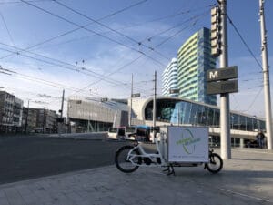 Schone stadsdistributie met elektrische bakfietsen in Arnhem