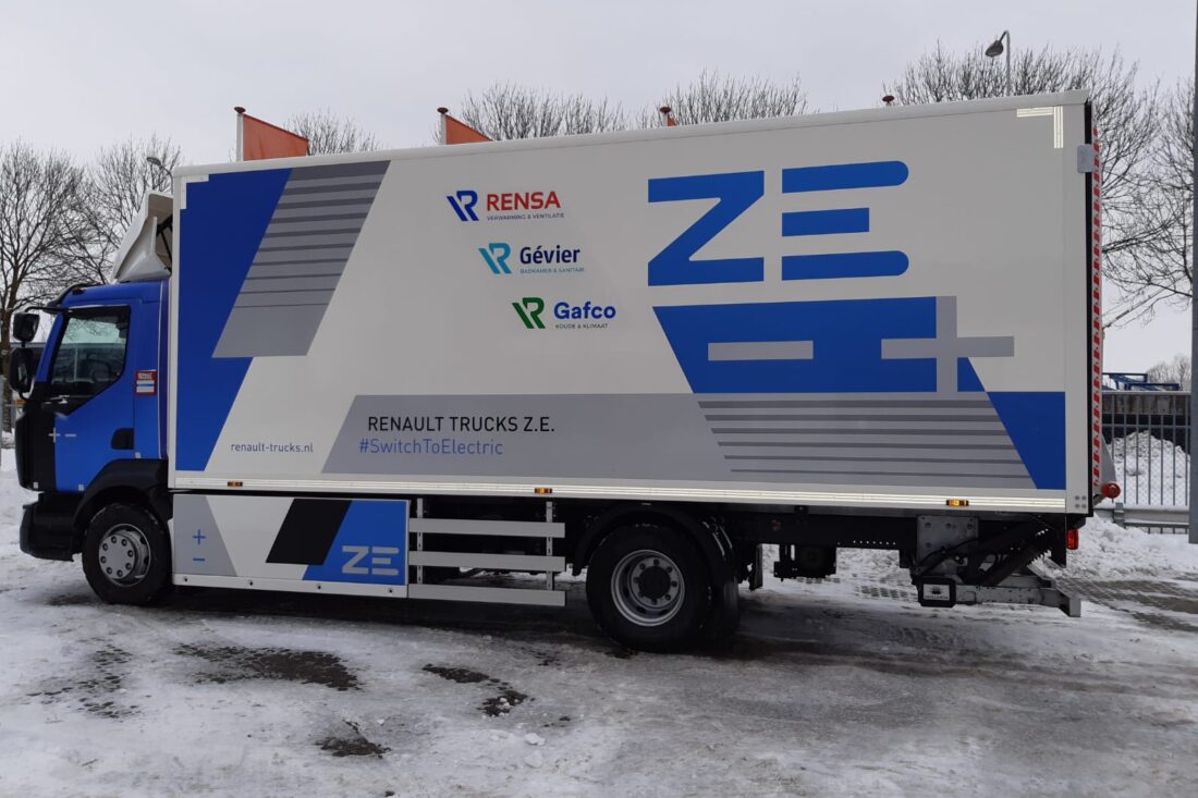 Rensa Family Company bezorgt in Achterhoek met elektrische truck