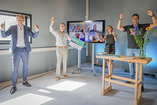 Biobased circulaire geluidswal wint Cleantech Battle 2021