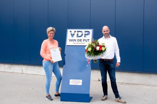 Duurzaam op de Weg-certificaat van Profile voor Van de Put Transport uit Nunspeet