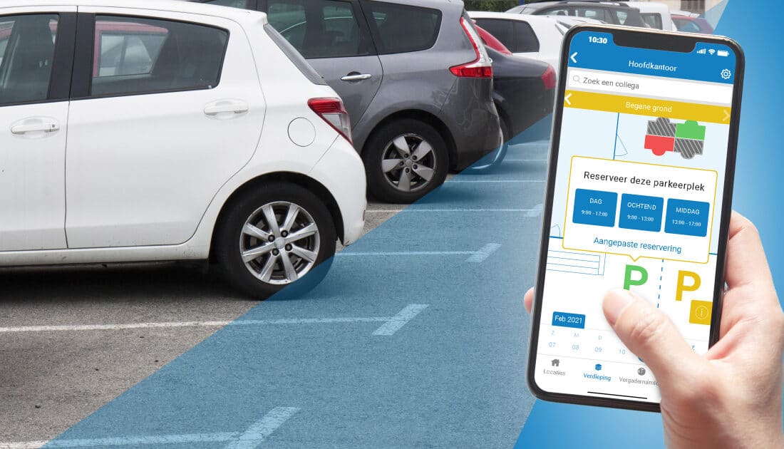 Reserveer nu ook een parkeerplaats met werkplek beheersysteem FlexWhere