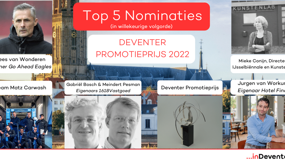 Top 5 genomineerden voor de Deventer promotieprijs zijn bekend