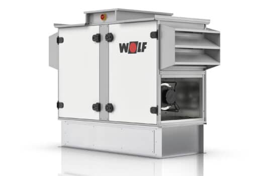 Enthalpie kunststof platenwisselaar voor WOLF HR-WTW units.
