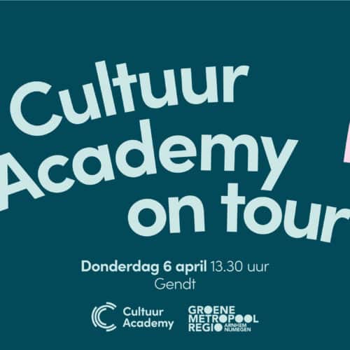 Cultuur Academy gaat in opdracht van De Groene Metropoolregio aan de slag met scholing van cultuurprofessionals in de regio