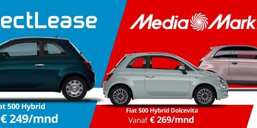 Unieke samenwerking MediaMarkt en DirectLease met populaire Fiat 500-leasemodellen