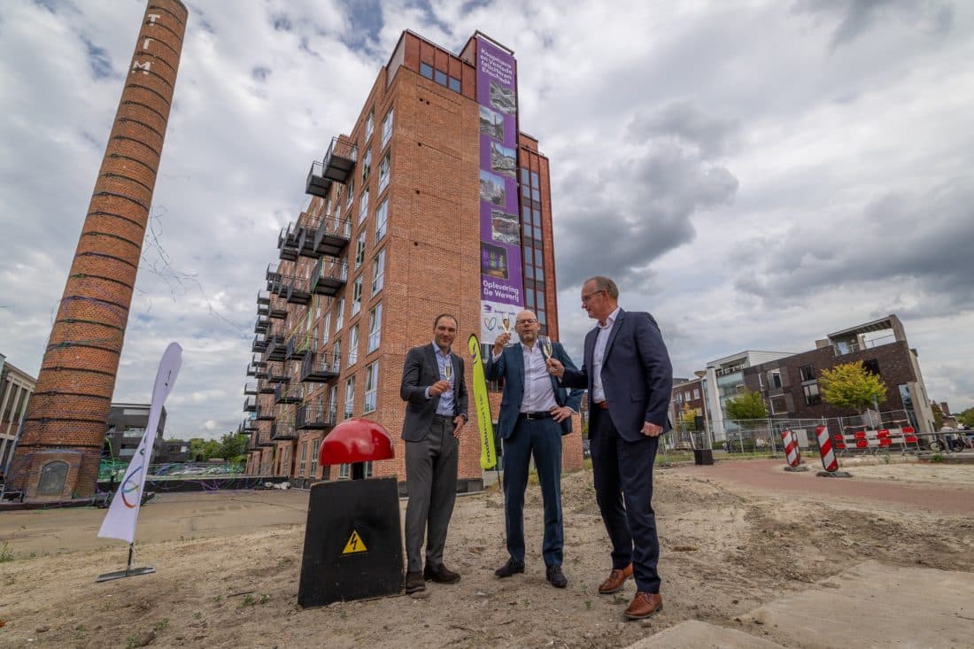 Oplevering laatste iconische gebouw De Weverij, Roombeek, Enschede